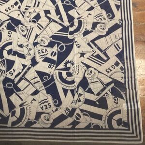 Echo Club 7 nautical 100% cotton scarf
